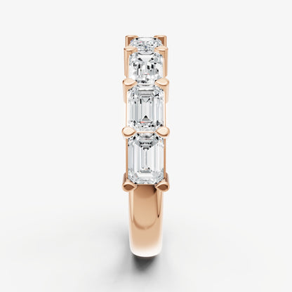 Prong Set East-West 0.25ct (25pt) Diamond Band