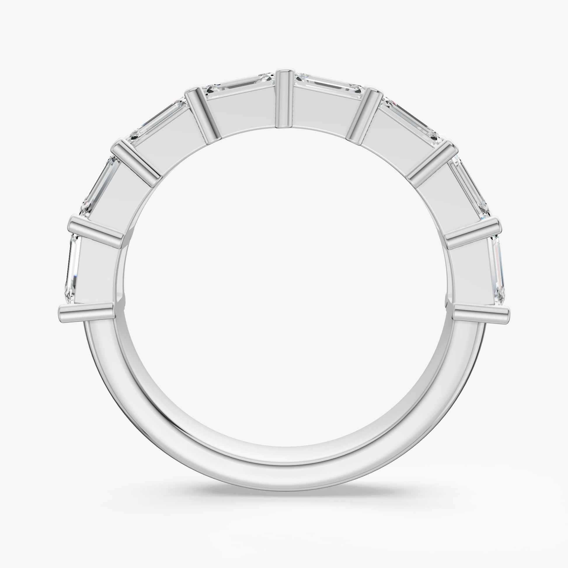 Prong Set East-West 0.25ct (25pt) Diamond Band