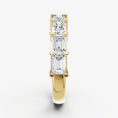 Prong Set East-West 0.25ct (25pt) Diamond Band