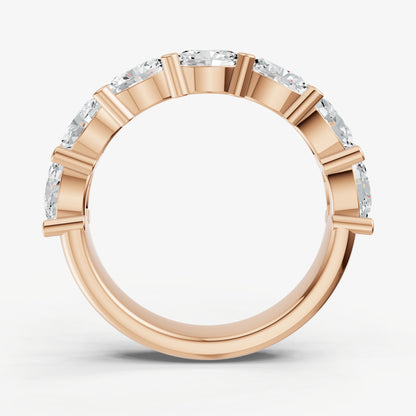 East-West Set Oval 25pt Diamond Band