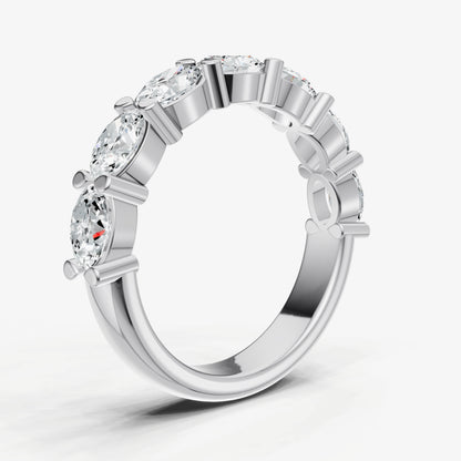 Prong Set East-West 0.25ct (25pt) Diamond Band