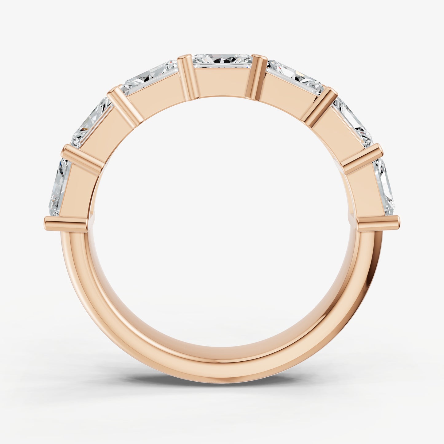 East-West Set Radiant 25pt Diamond Band