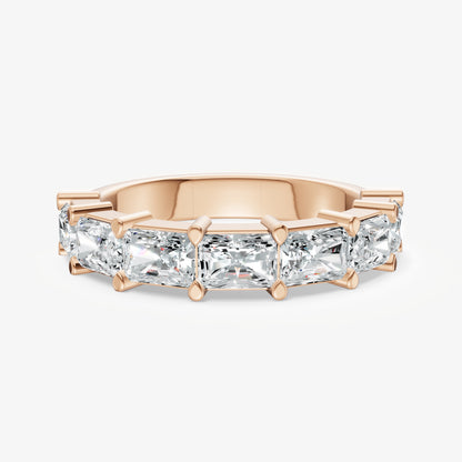 Prong Set East-West 0.25ct (25pt) Diamond Band