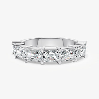 Prong Set East-West 0.25ct (25pt) Diamond Band