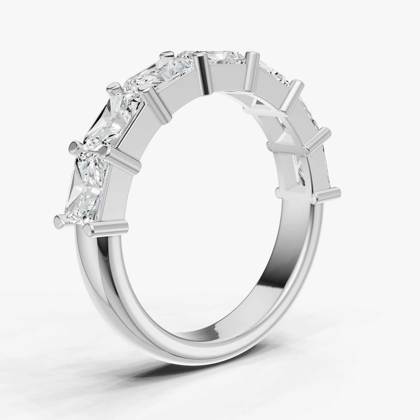 Prong Set East-West 0.25ct (25pt) Diamond Band
