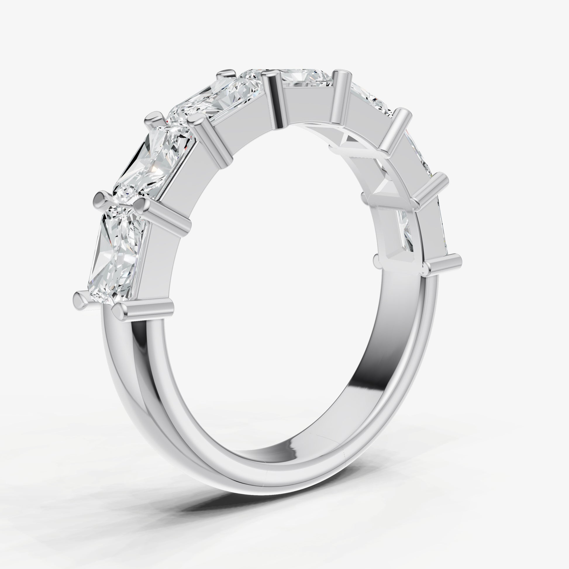Prong Set East-West 0.25ct (25pt) Diamond Band