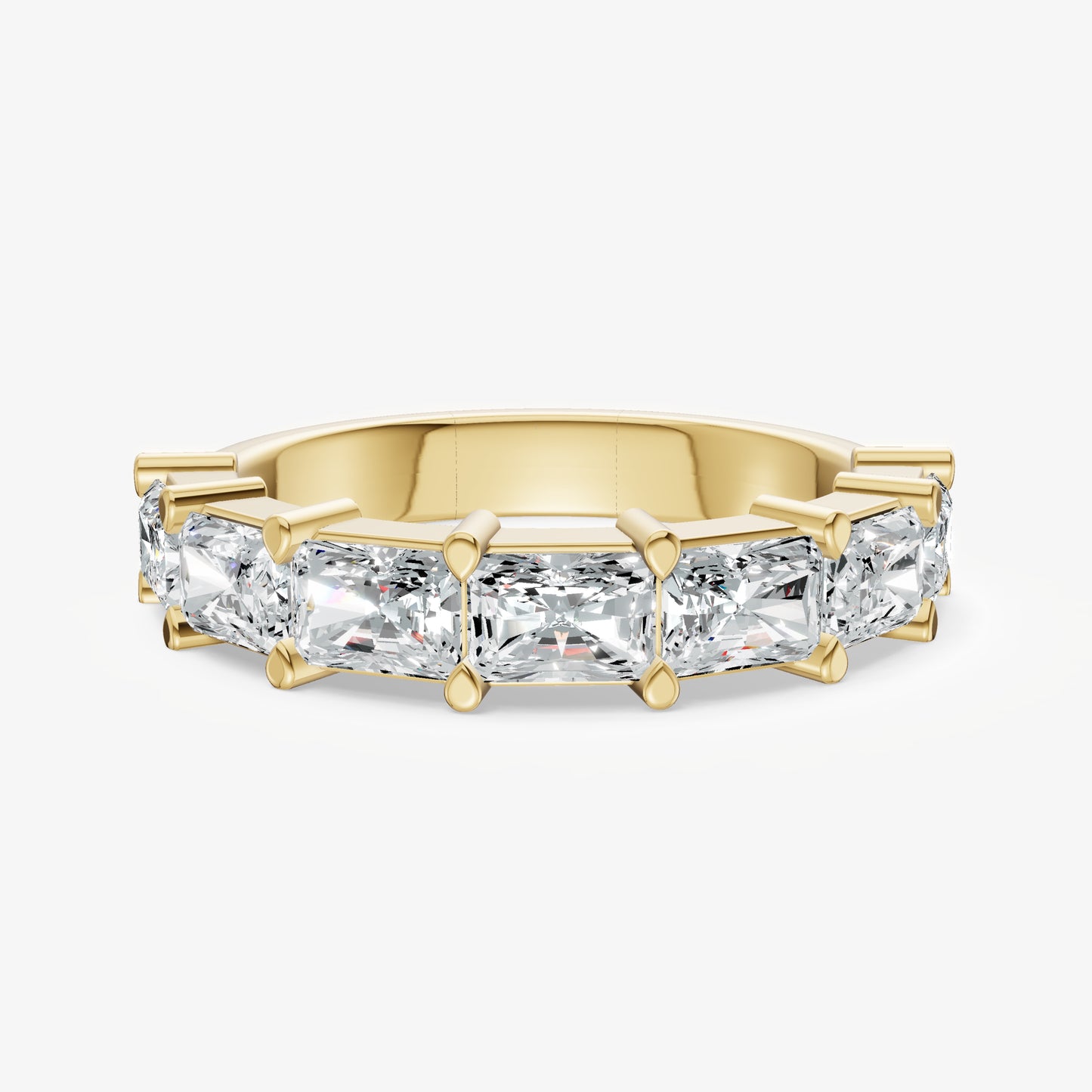 Prong Set East-West 0.25ct (25pt) Diamond Band