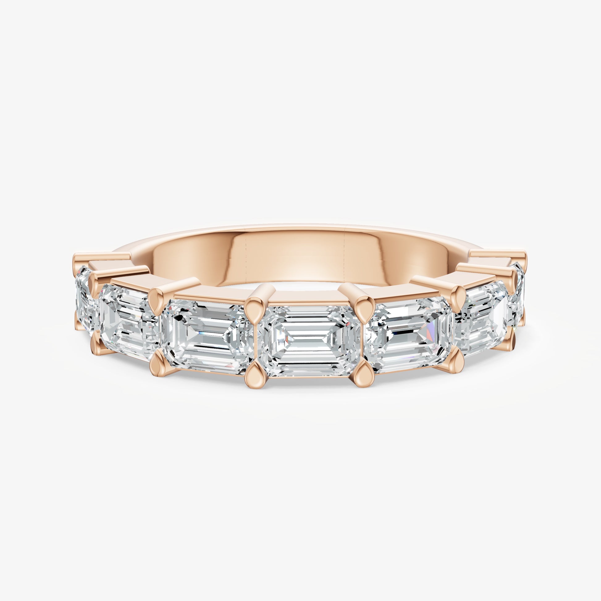 Prong Set East-West 0.30ct (30pt) Diamond Band