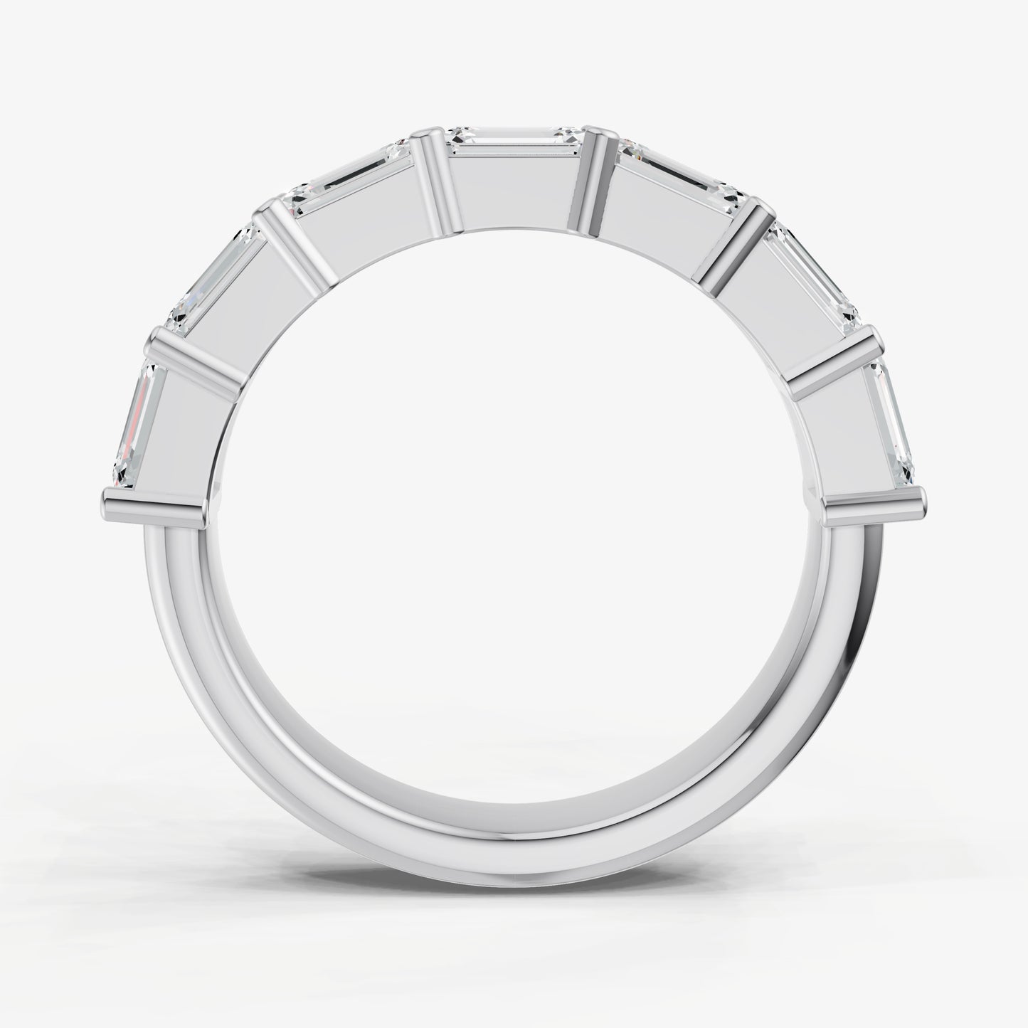 Prong Set East-West 0.30ct (30pt) Diamond Band