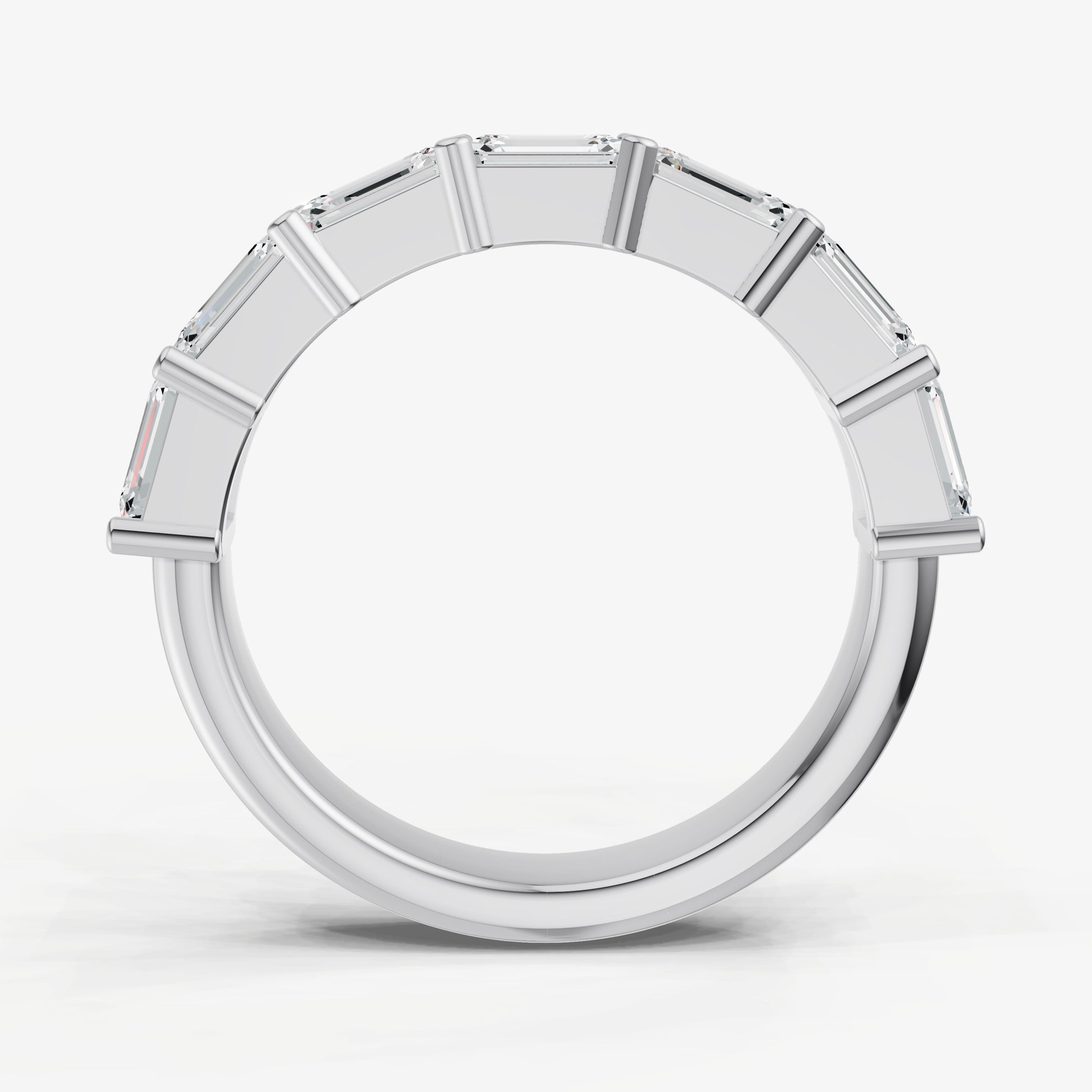 Prong Set East-West 0.30ct (30pt) Diamond Band