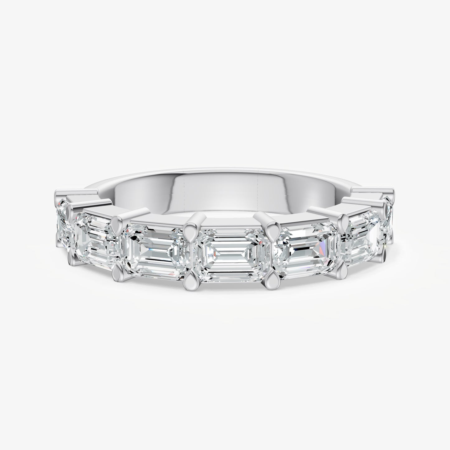 Prong Set East-West 0.30ct (30pt) Diamond Band