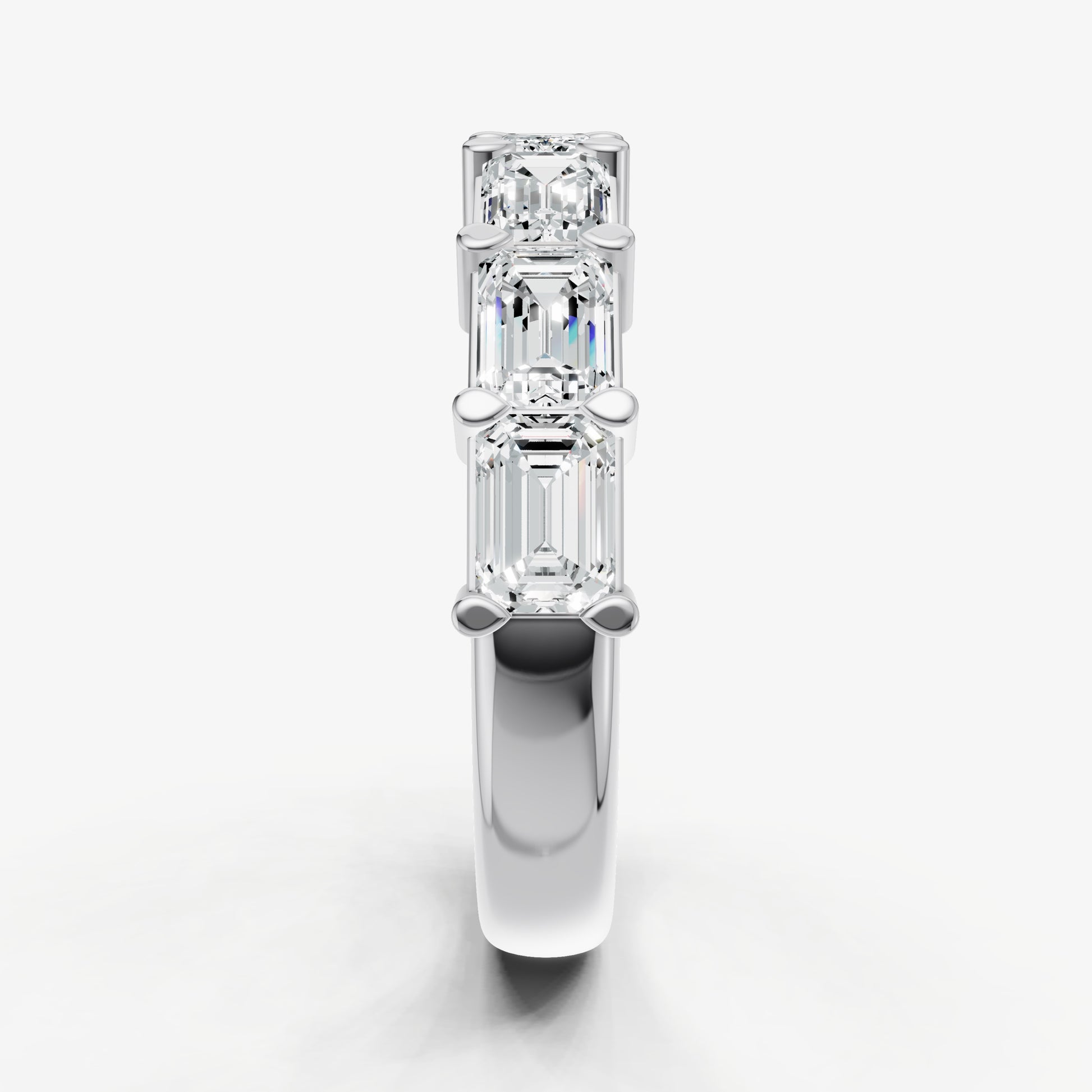 Prong Set East-West 0.30ct (30pt) Diamond Band