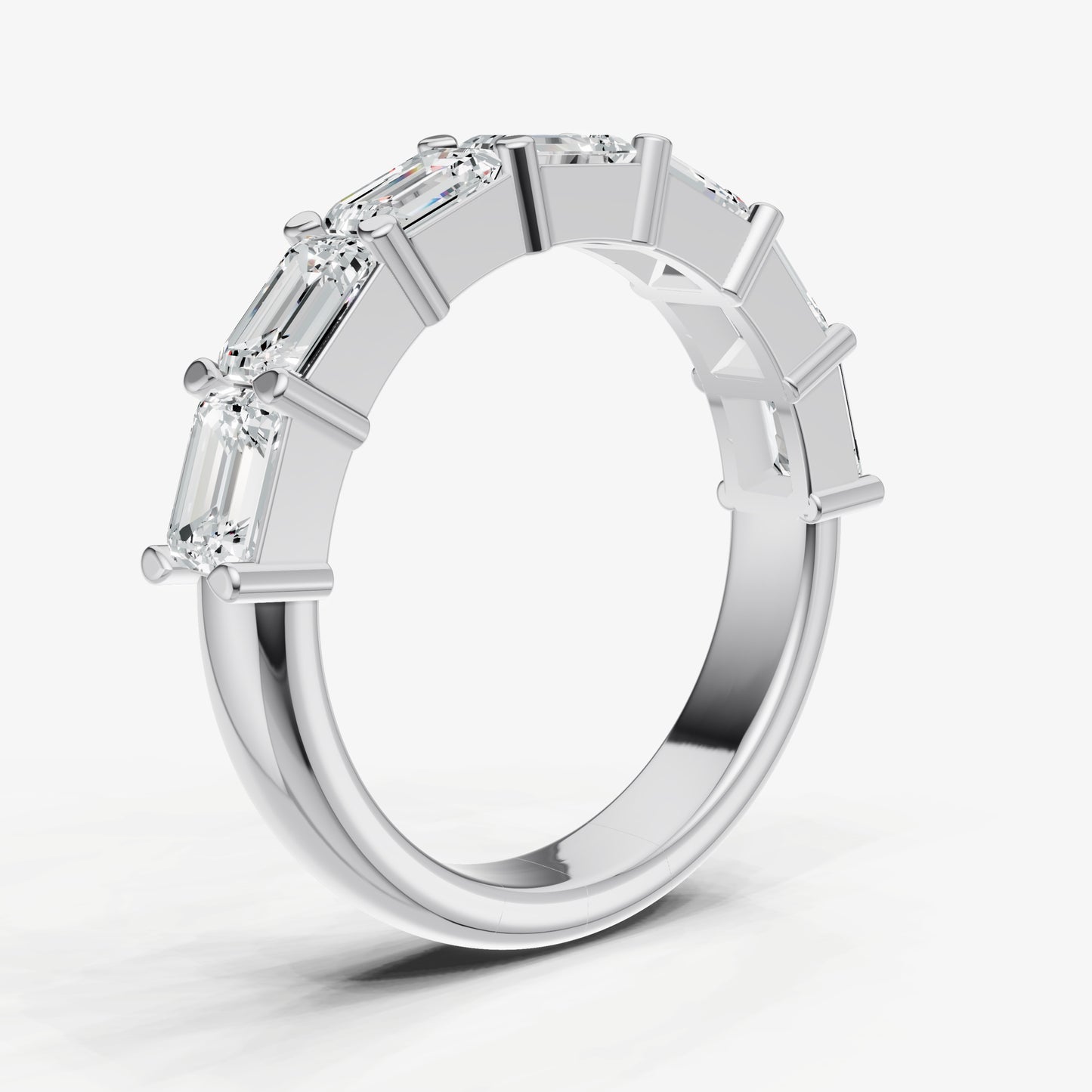 Prong Set East-West 0.30ct (30pt) Diamond Band