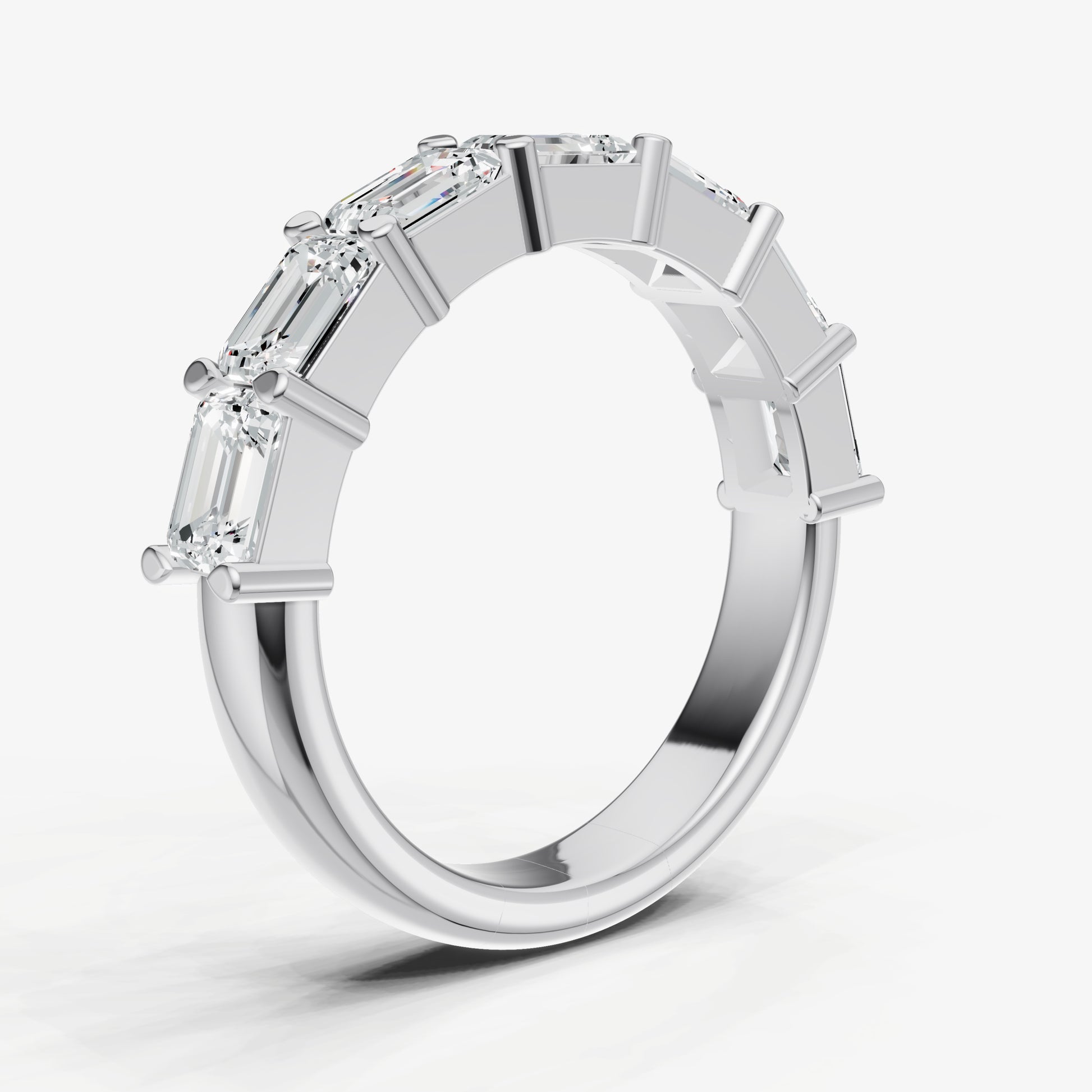 Prong Set East-West 0.30ct (30pt) Diamond Band
