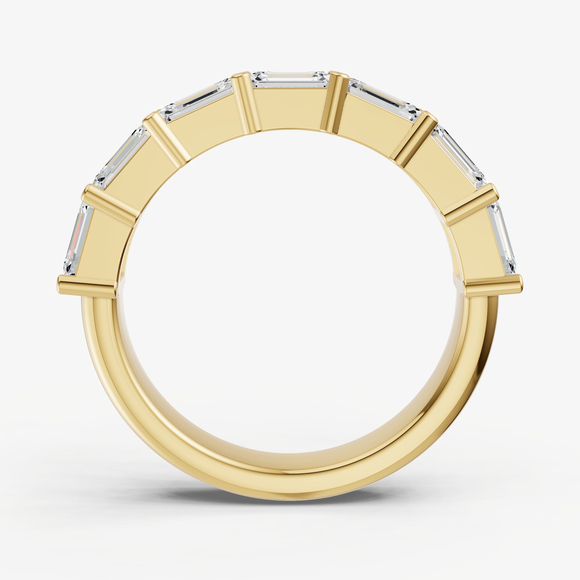 Prong Set East-West 0.30ct (30pt) Diamond Band