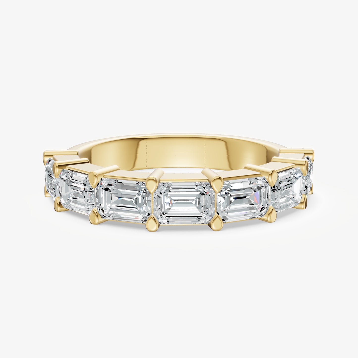 Prong Set East-West 0.30ct (30pt) Diamond Band