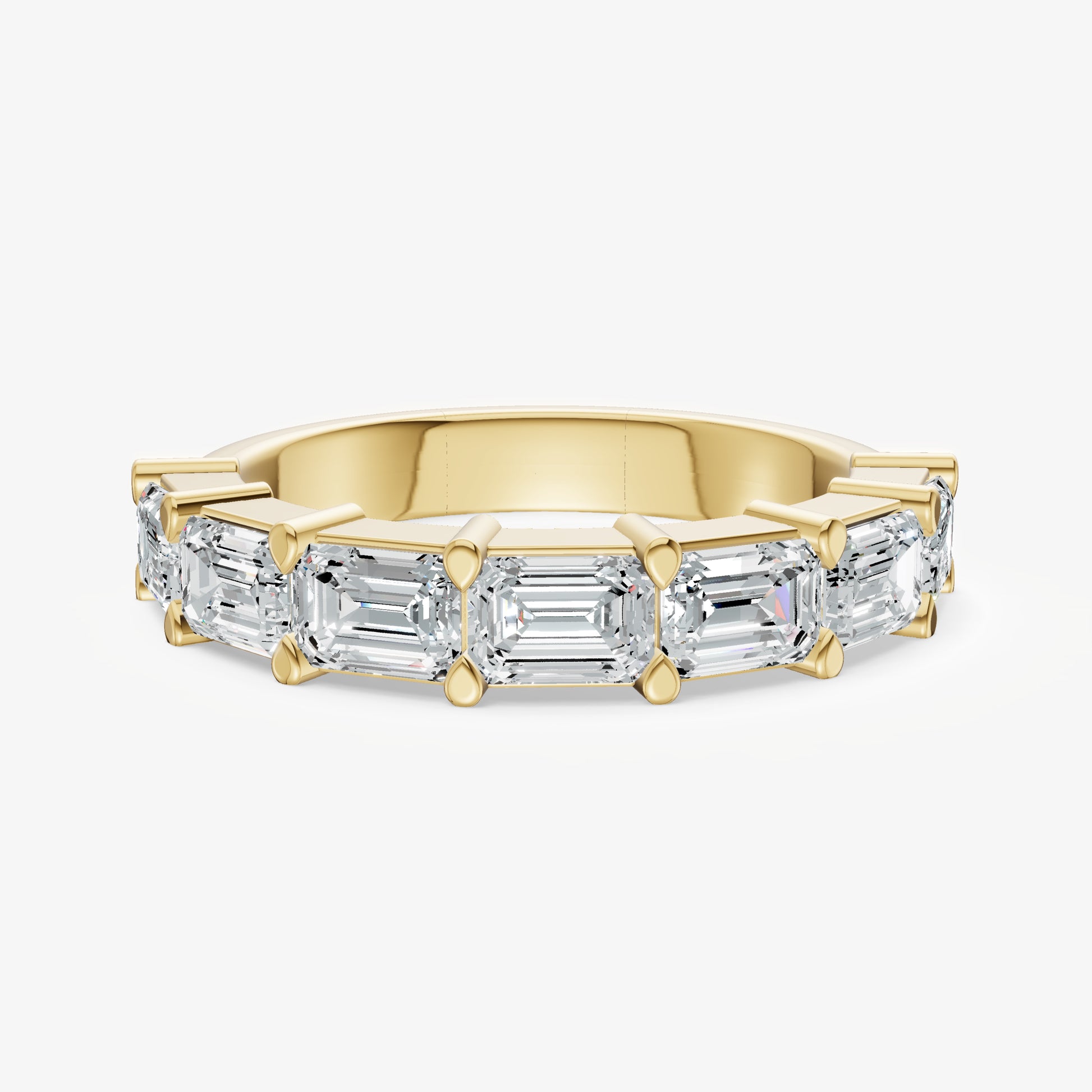 Prong Set East-West 0.30ct (30pt) Diamond Band