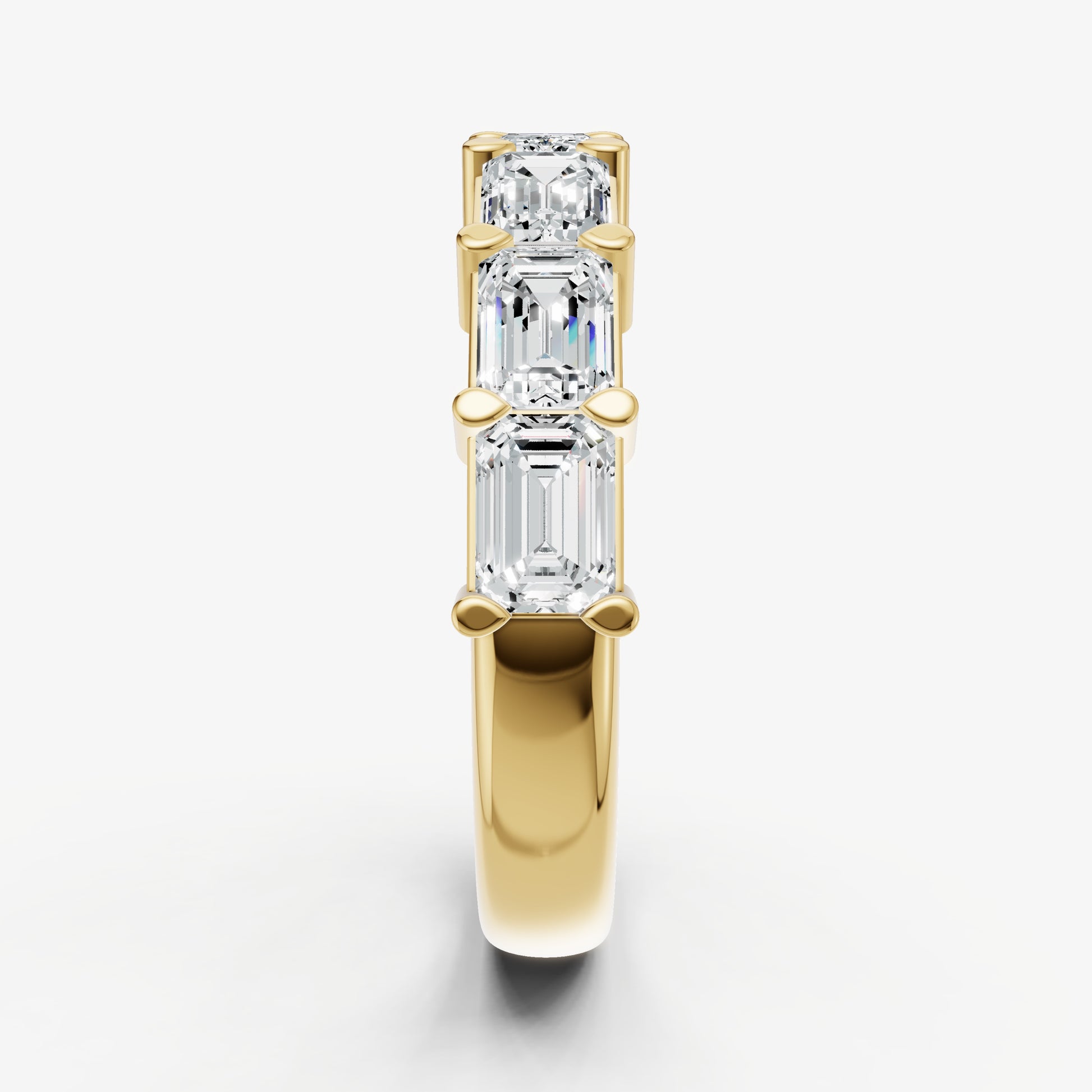 Prong Set East-West 0.30ct (30pt) Diamond Band