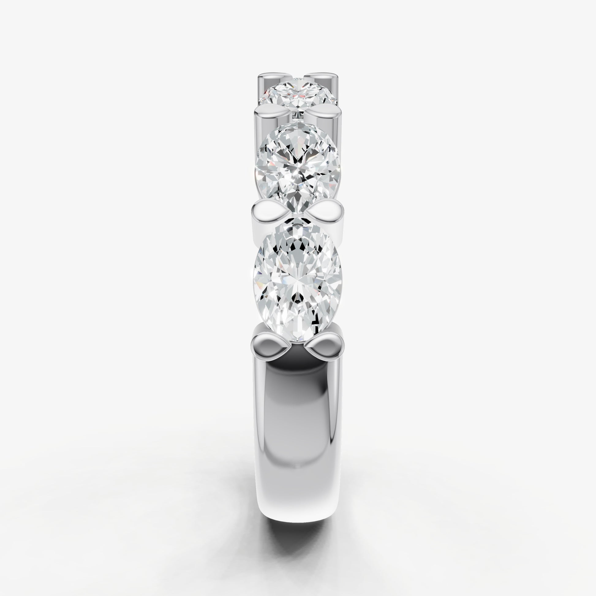 Prong Set East-West 0.30ct (30pt) Diamond Band