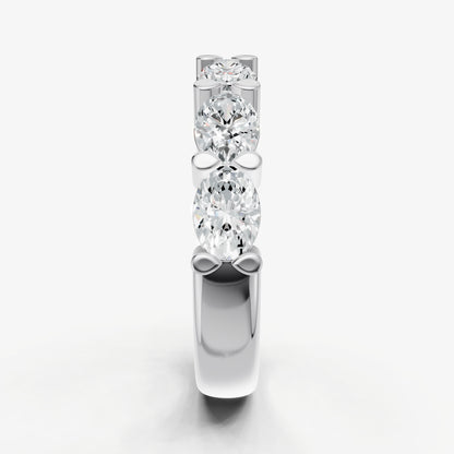 Prong Set East-West 0.30ct (30pt) Diamond Band