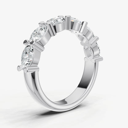 Prong Set East-West 0.30ct (30pt) Diamond Band