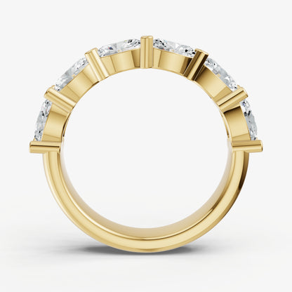 Prong Set East-West 0.30ct (30pt) Diamond Band