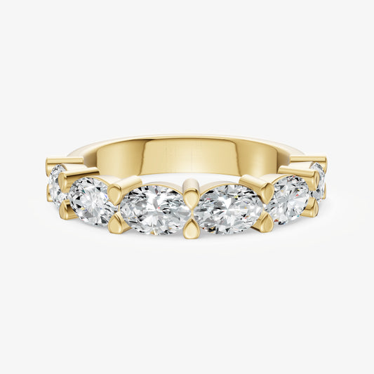Prong Set East-West 0.30ct (30pt) Diamond Band