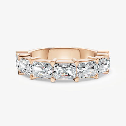 Prong Set East-West 0.30ct (30pt) Diamond Band