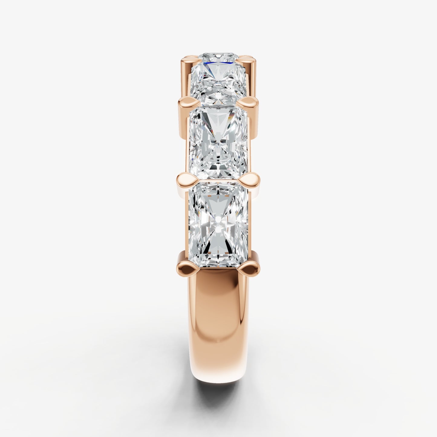 East-West Set Radiant 30pt Diamond Band