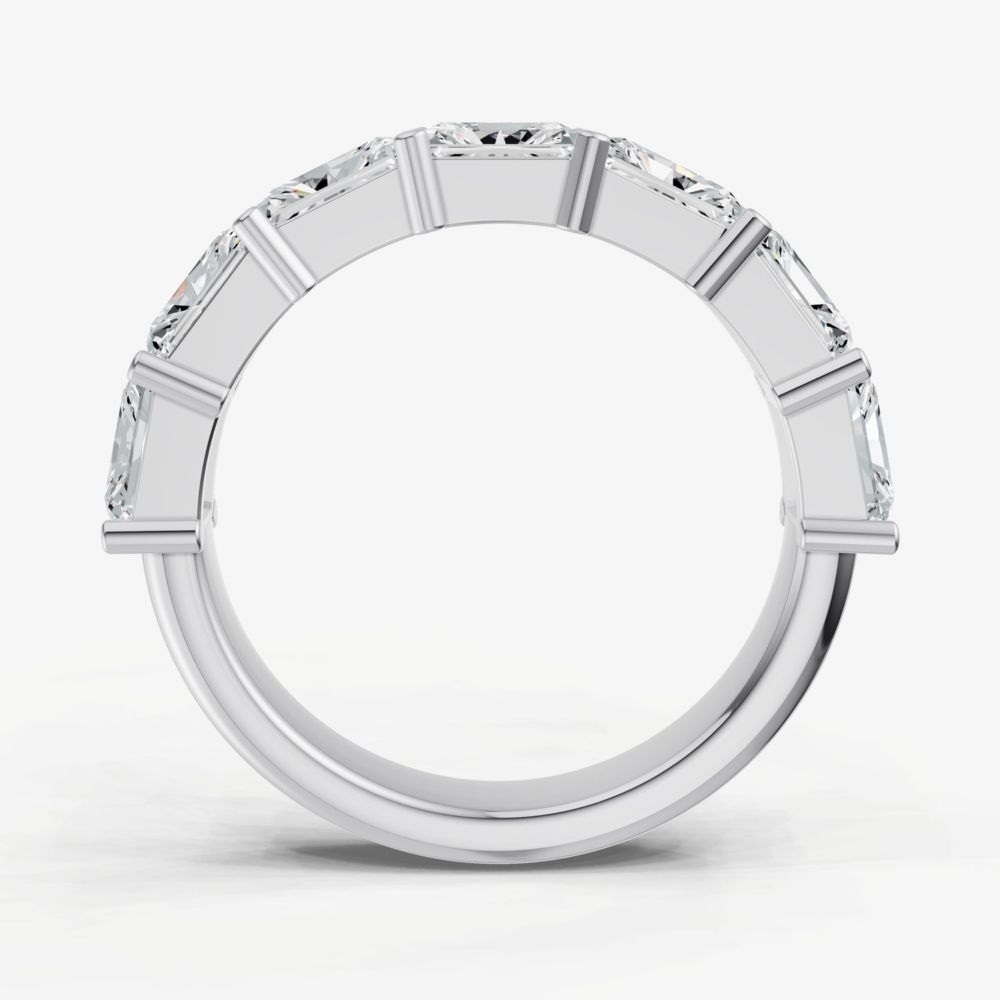 Prong Set East-West 0.30ct (30pt) Diamond Band