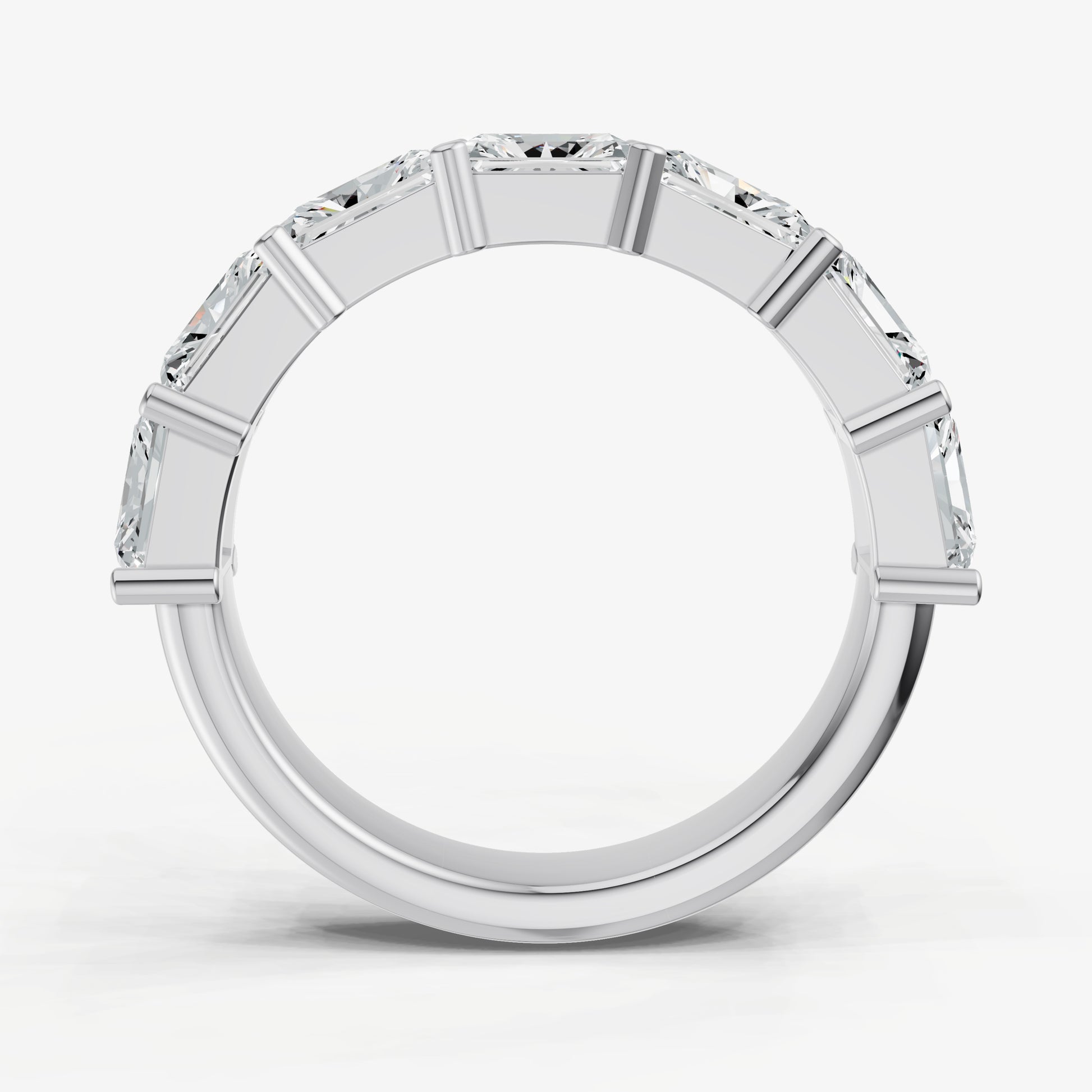 Prong Set East-West 0.30ct (30pt) Diamond Band