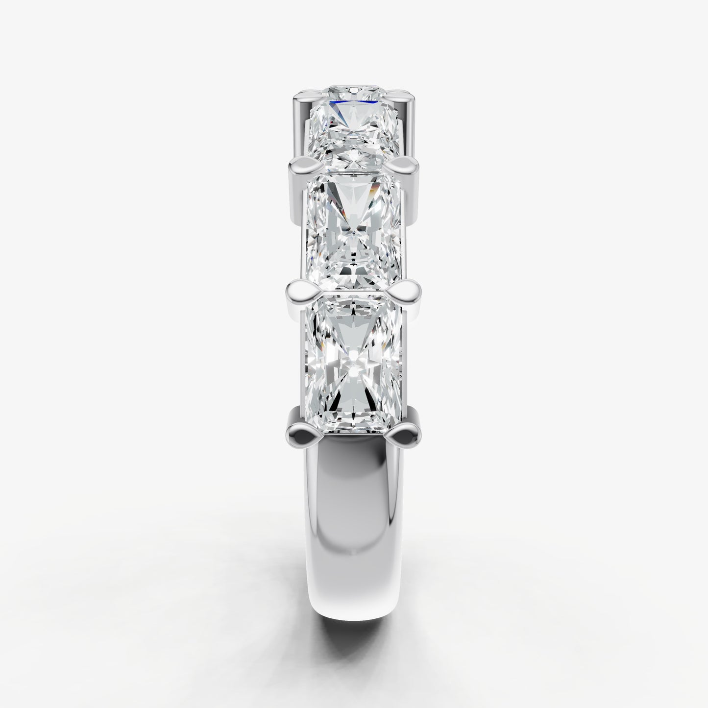 Prong Set East-West 0.30ct (30pt) Diamond Band