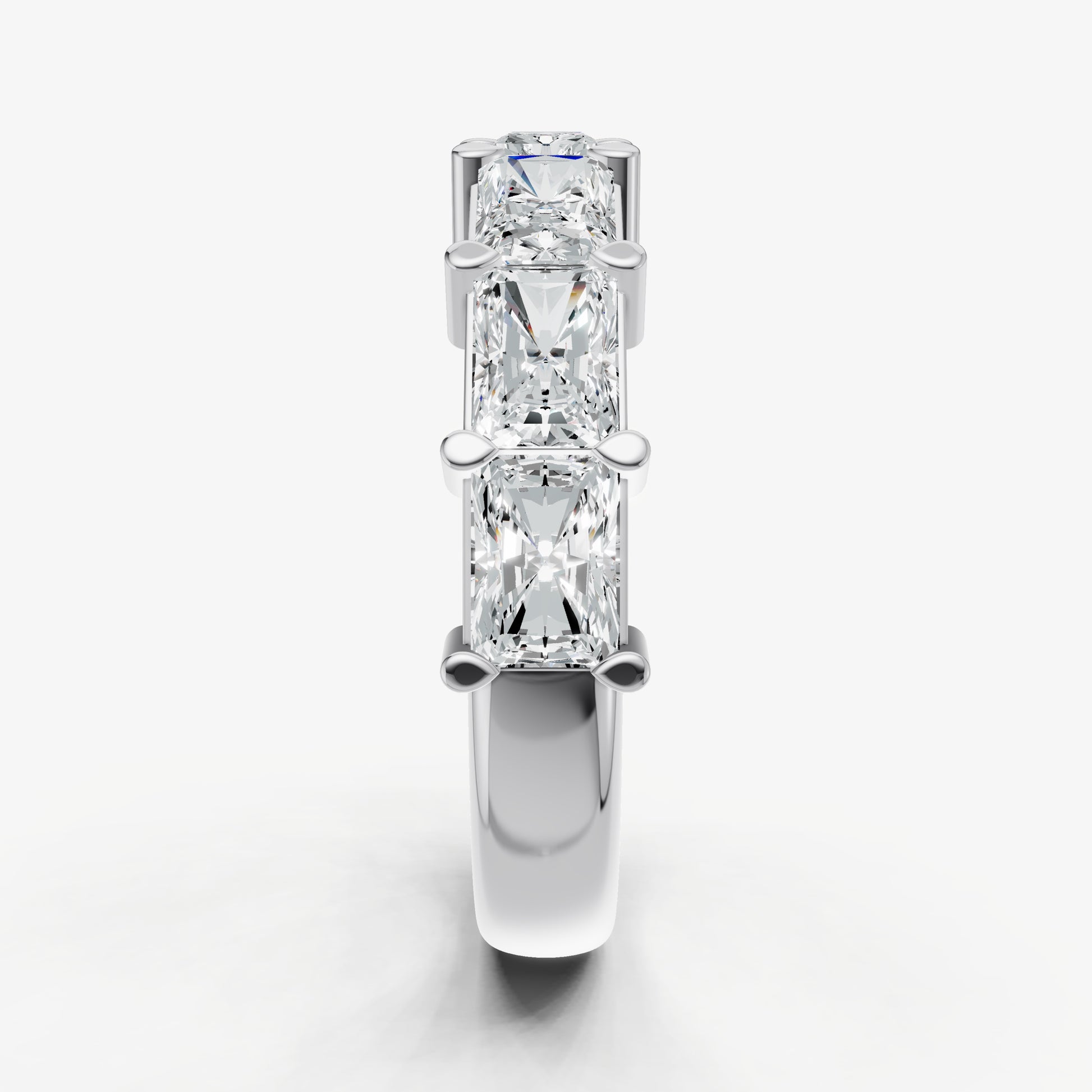 Prong Set East-West 0.30ct (30pt) Diamond Band