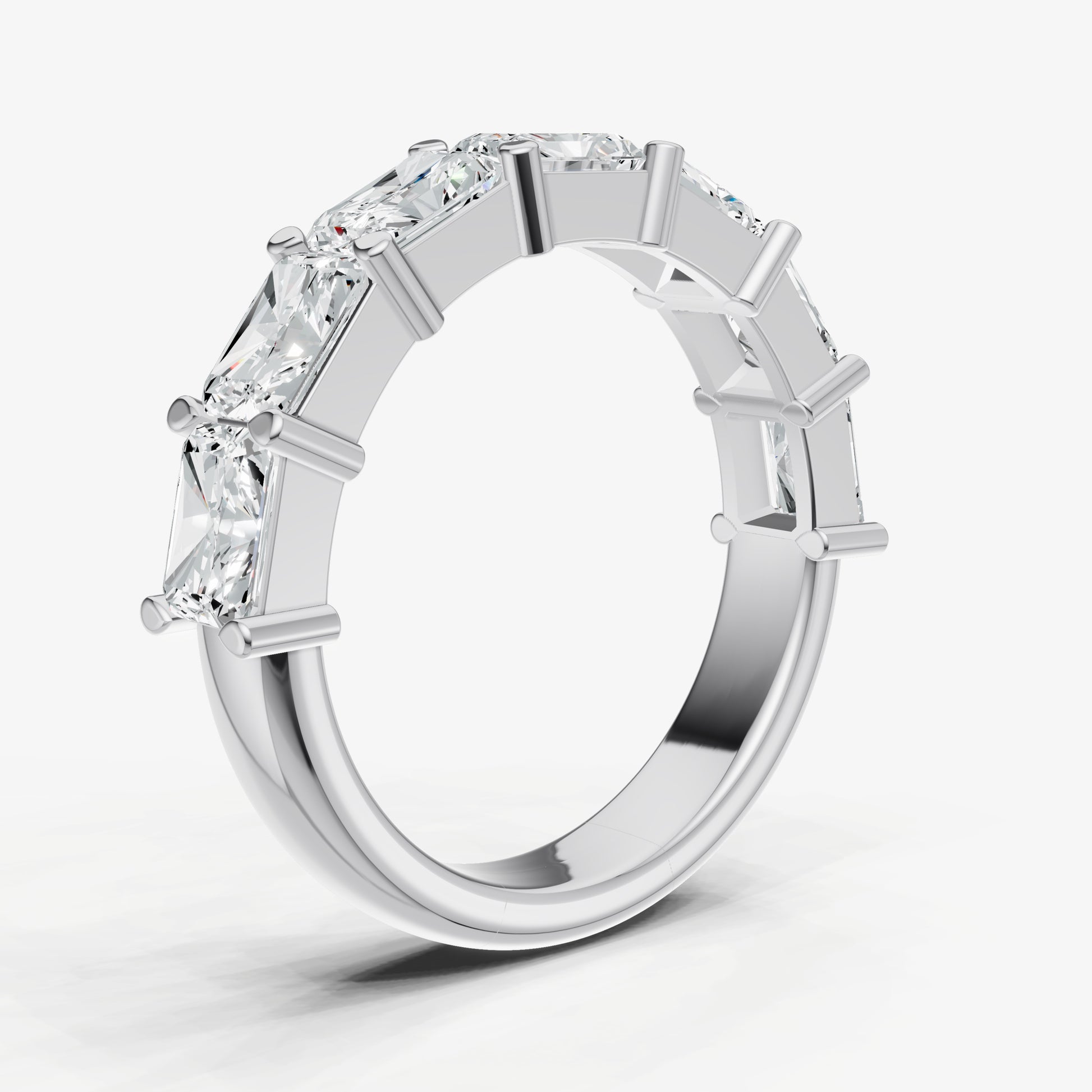 Prong Set East-West 0.30ct (30pt) Diamond Band