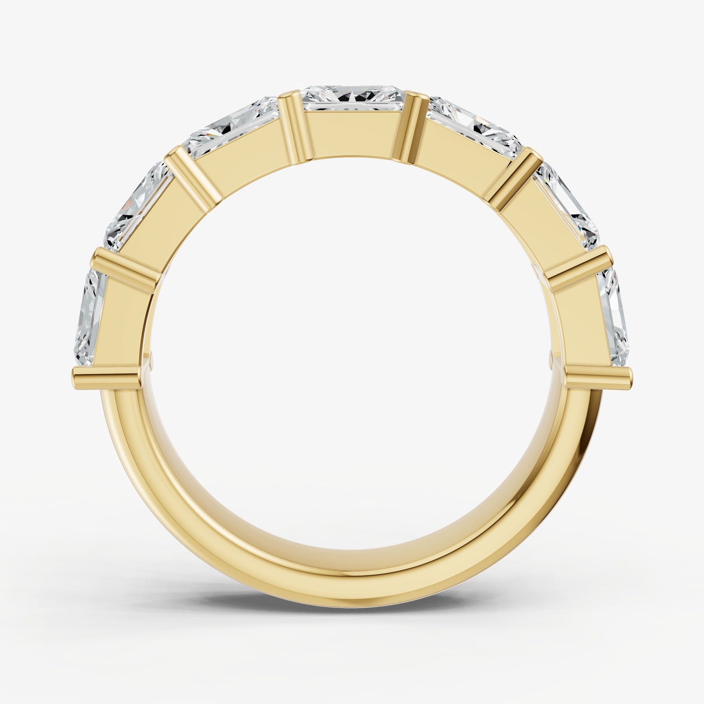 Prong Set East-West 0.30ct (30pt) Diamond Band