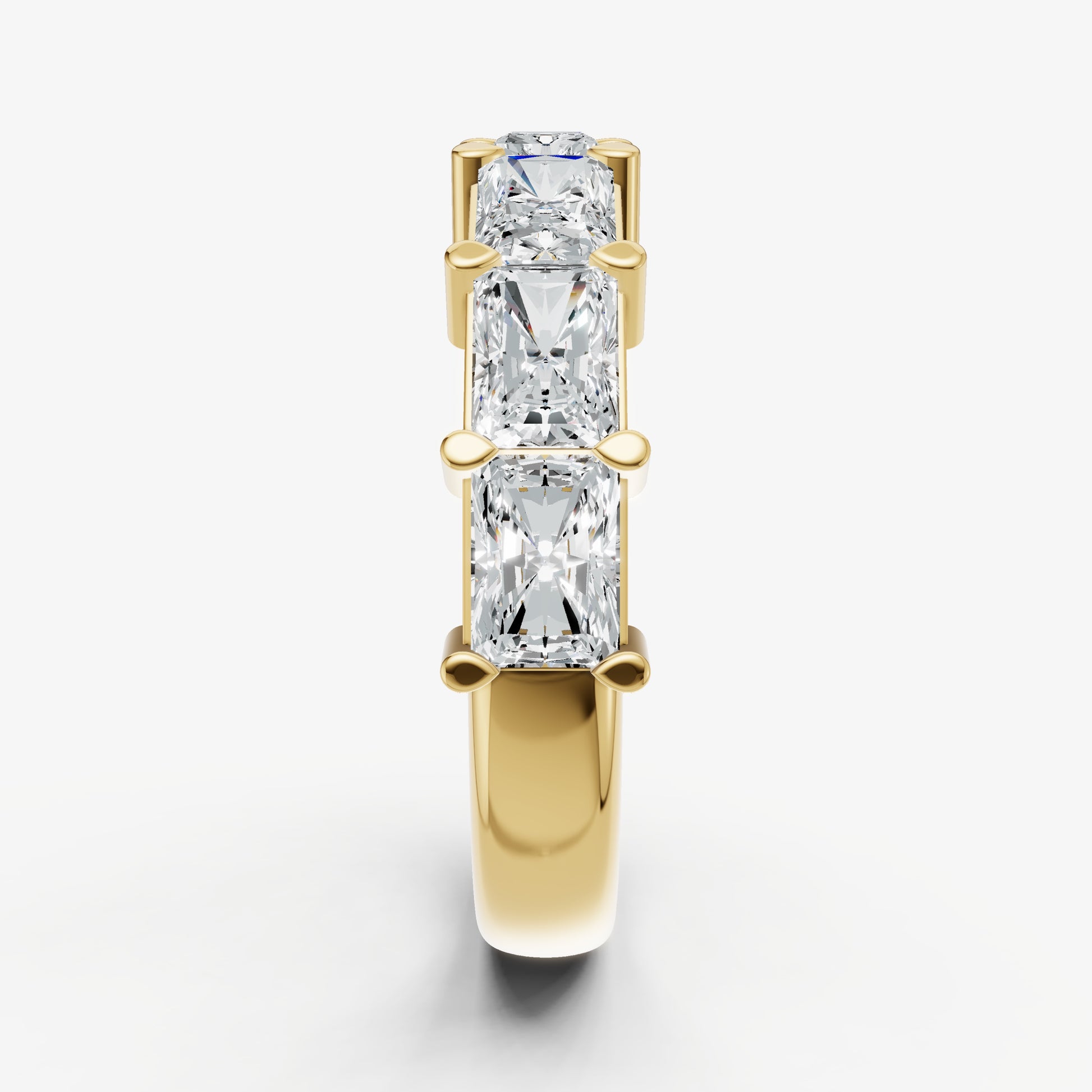 Prong Set East-West 0.30ct (30pt) Diamond Band