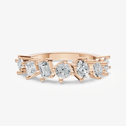 Fancy Shaped 0.10ct (10pt) Diamond Band