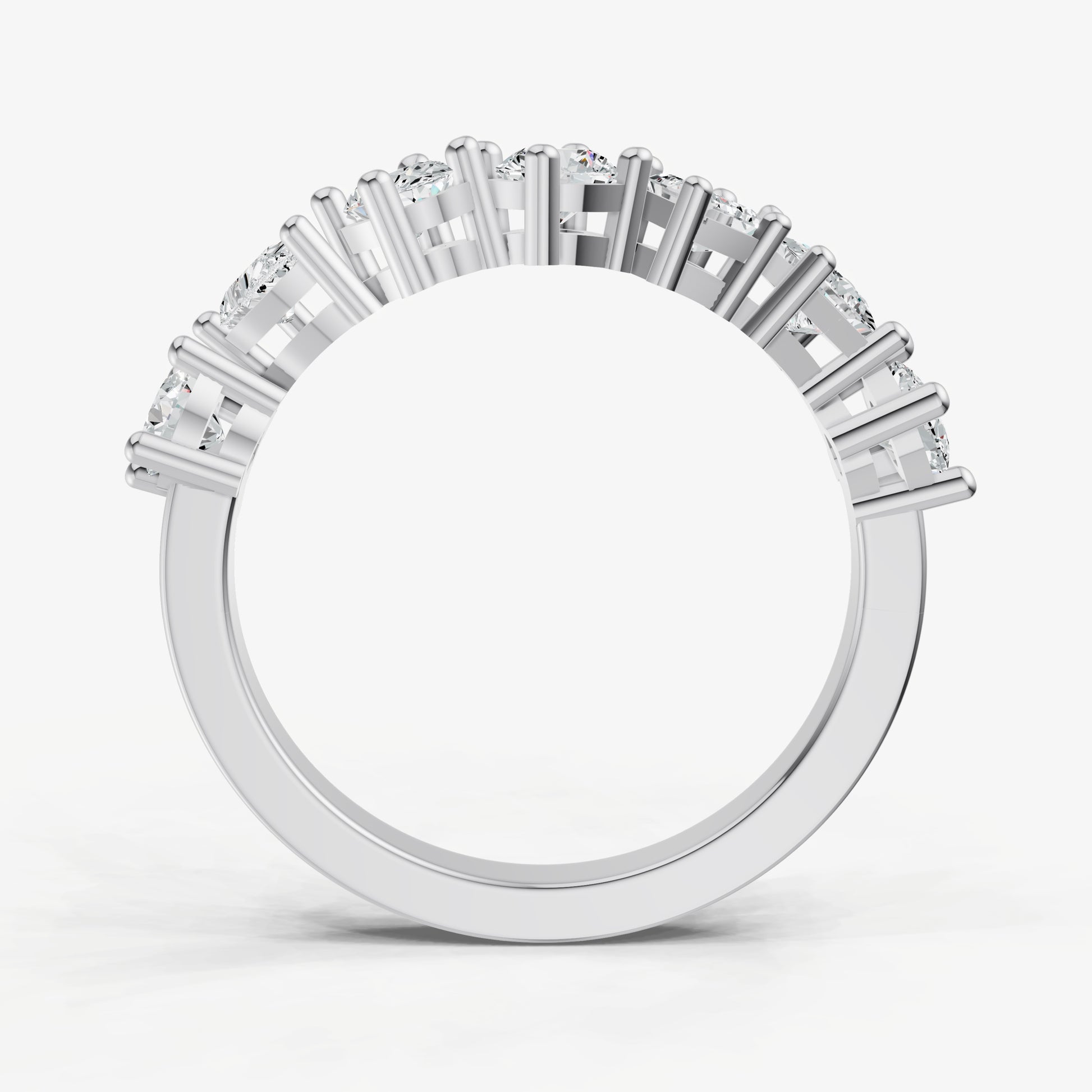 Fancy Shaped 0.10ct (10pt) Diamond Band