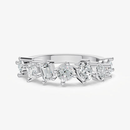 Fancy Shaped 0.10ct (10pt) Diamond Band
