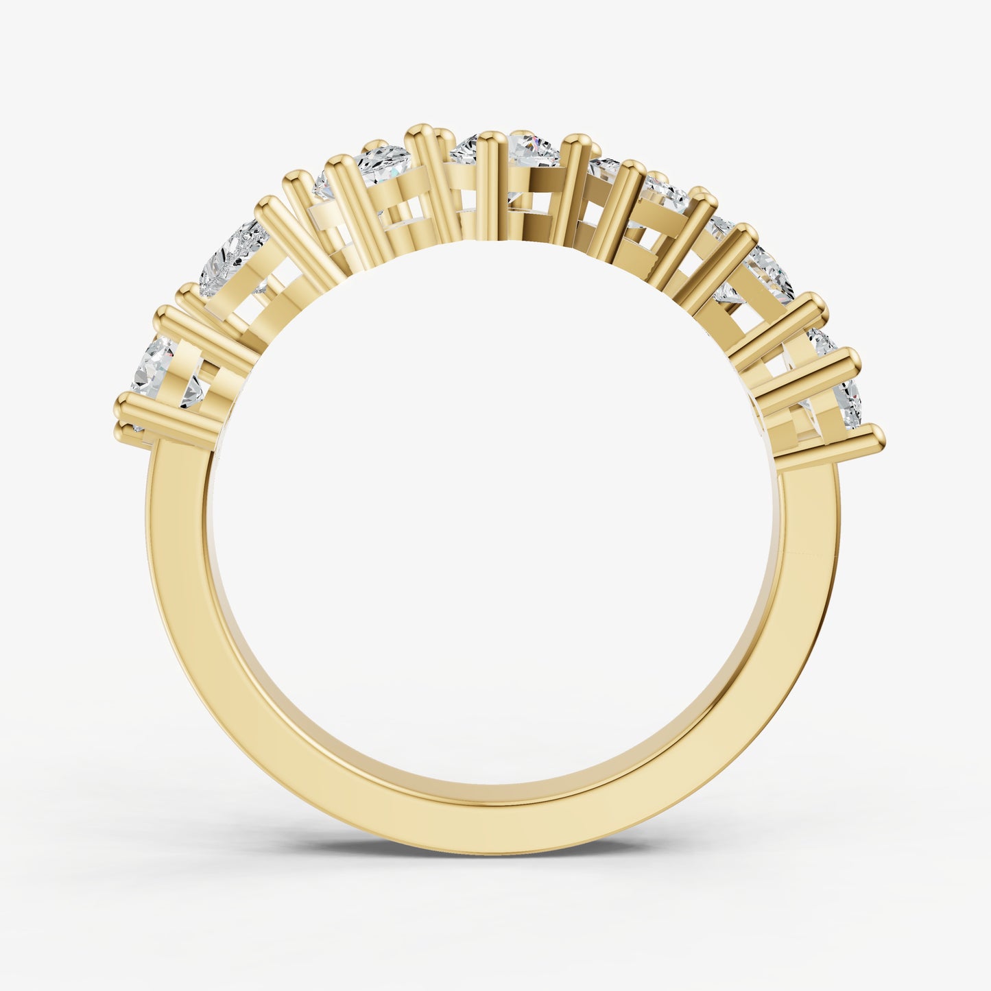 Fancy Shaped 0.10ct (10pt) Diamond Band