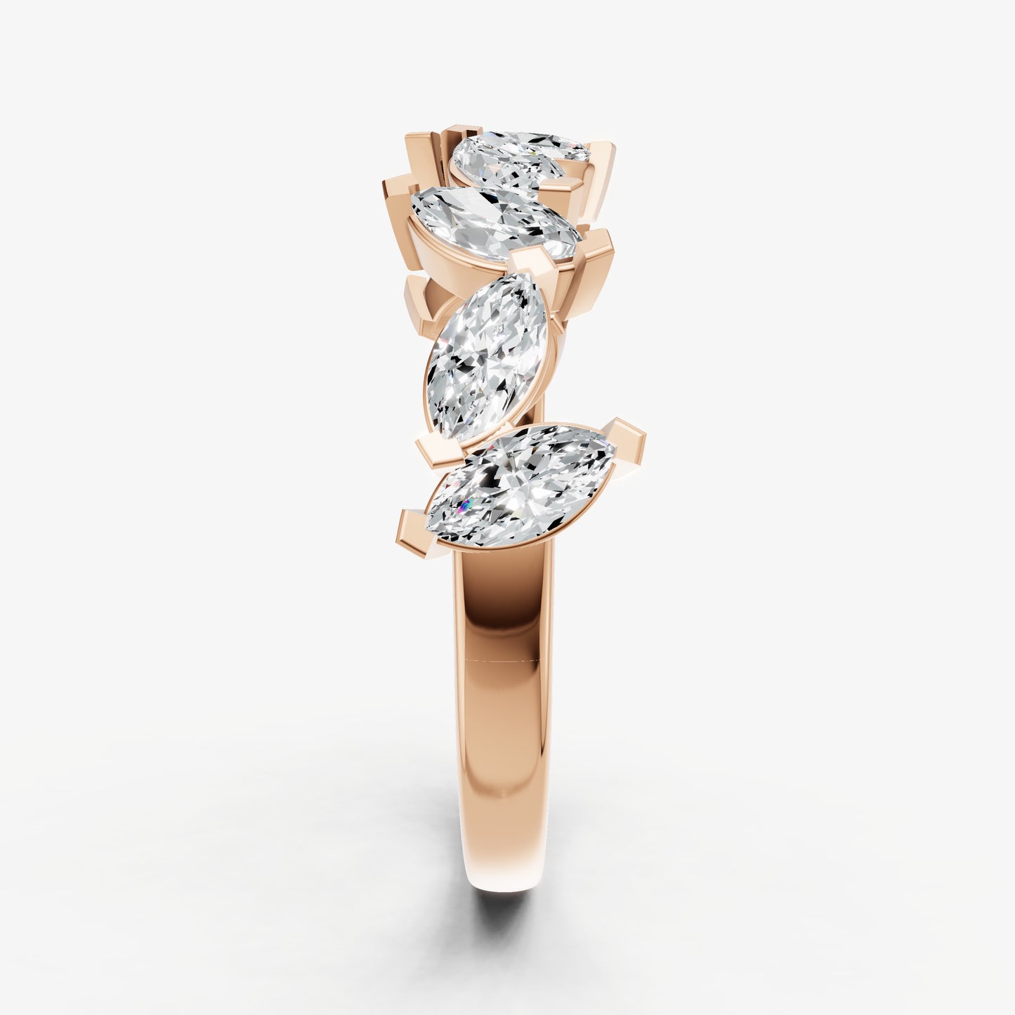 Marquise 0.10ct (10pt) Diamond Ring