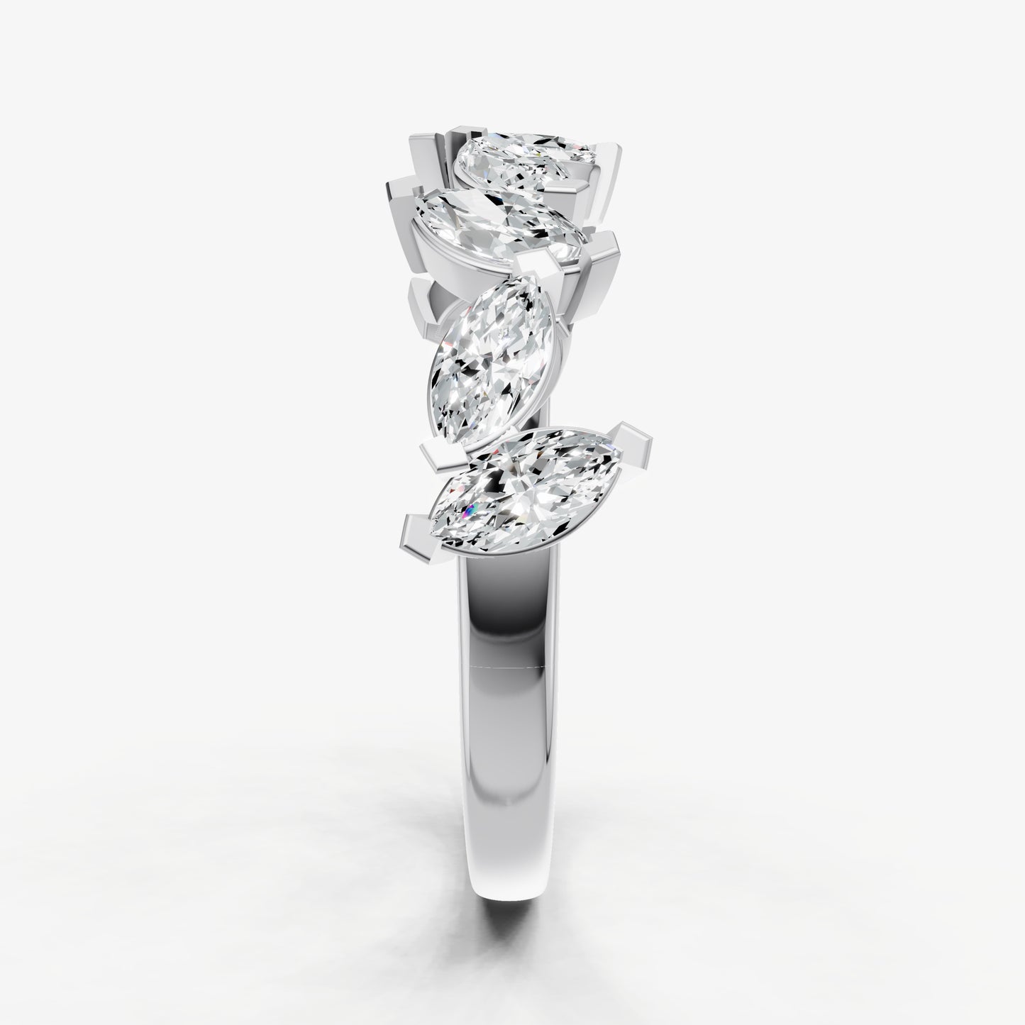 Marquise 0.10ct (10pt) Diamond Ring