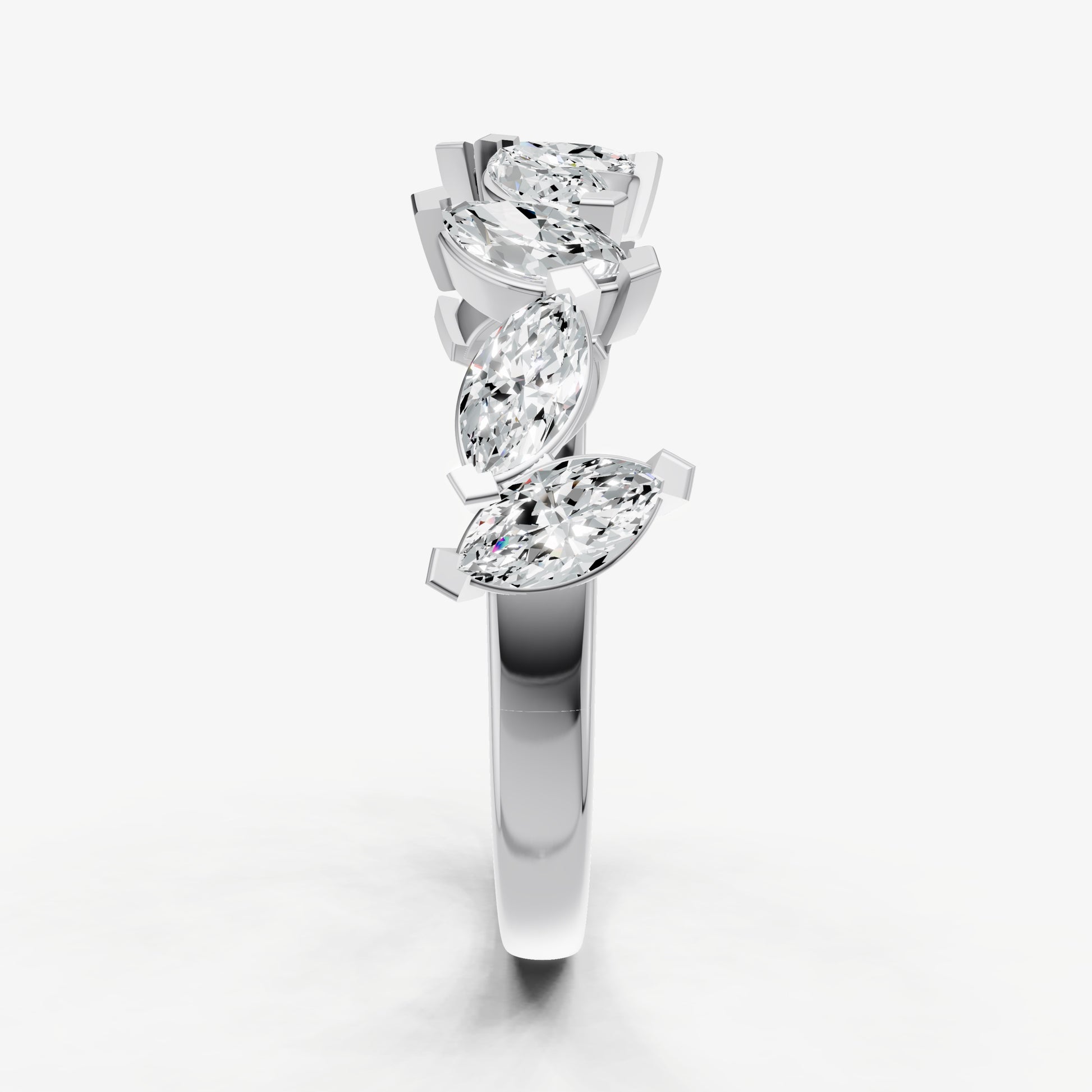 Marquise 0.10ct (10pt) Diamond Ring