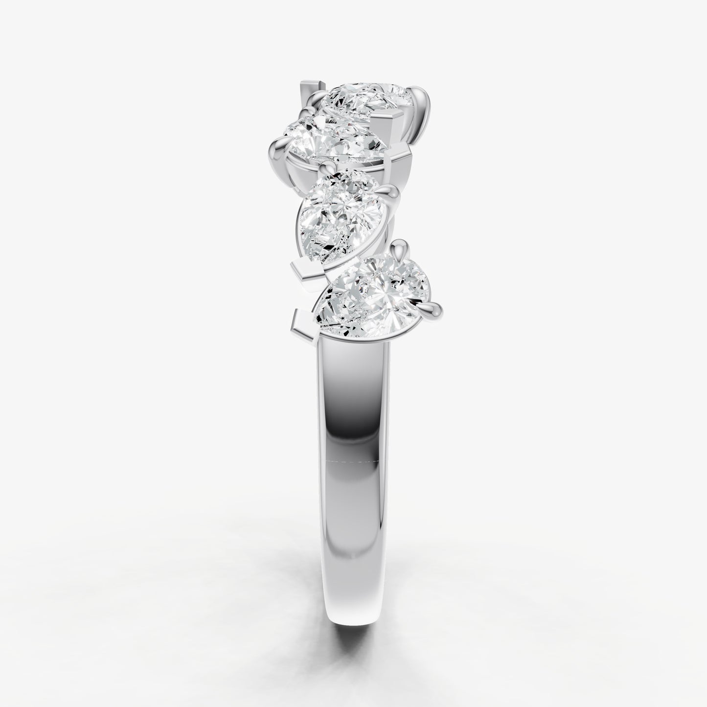 Pear 0.10ct (10pt) Diamond Ring