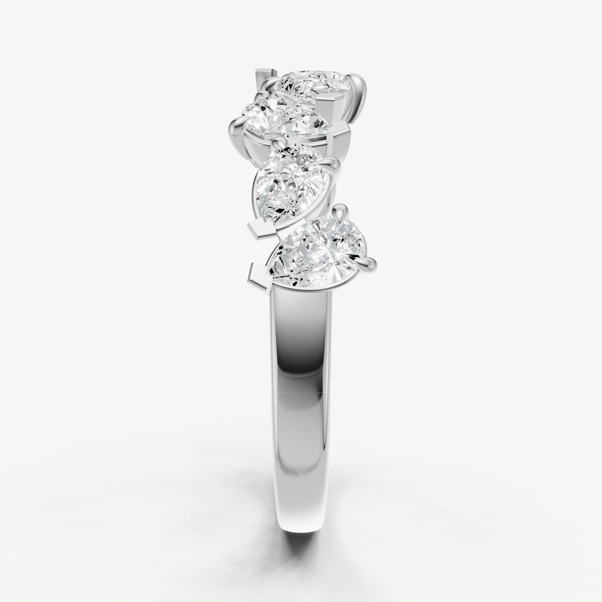 Pear 0.10ct (10pt) Diamond Ring