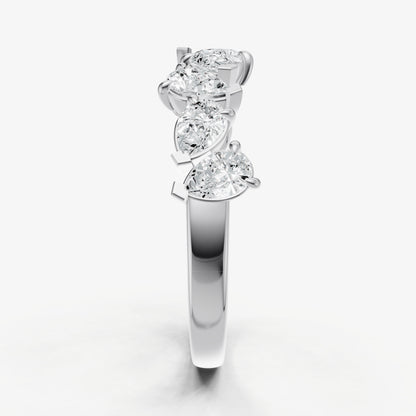 Pear 0.10ct (10pt) Diamond Ring
