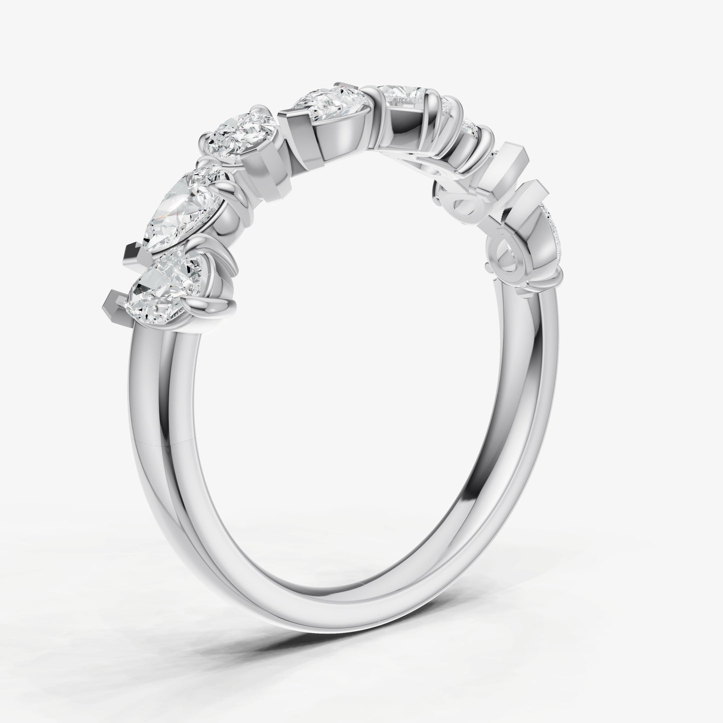 Pear 0.10ct (10pt) Diamond Ring