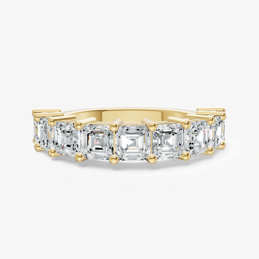Statement Crown Set Asscher 35pt Diamond Band