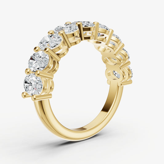 Statement Crown Set Oval 35pt Diamond Band