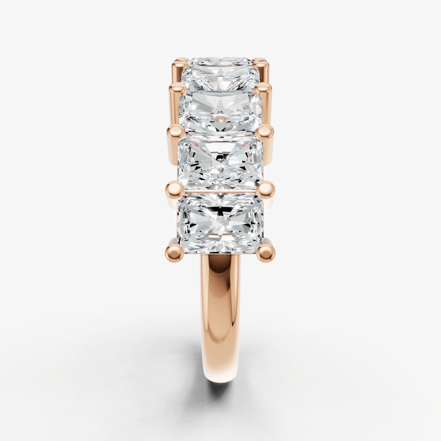 Statement Crown Set Radiant 35pt Diamond Band